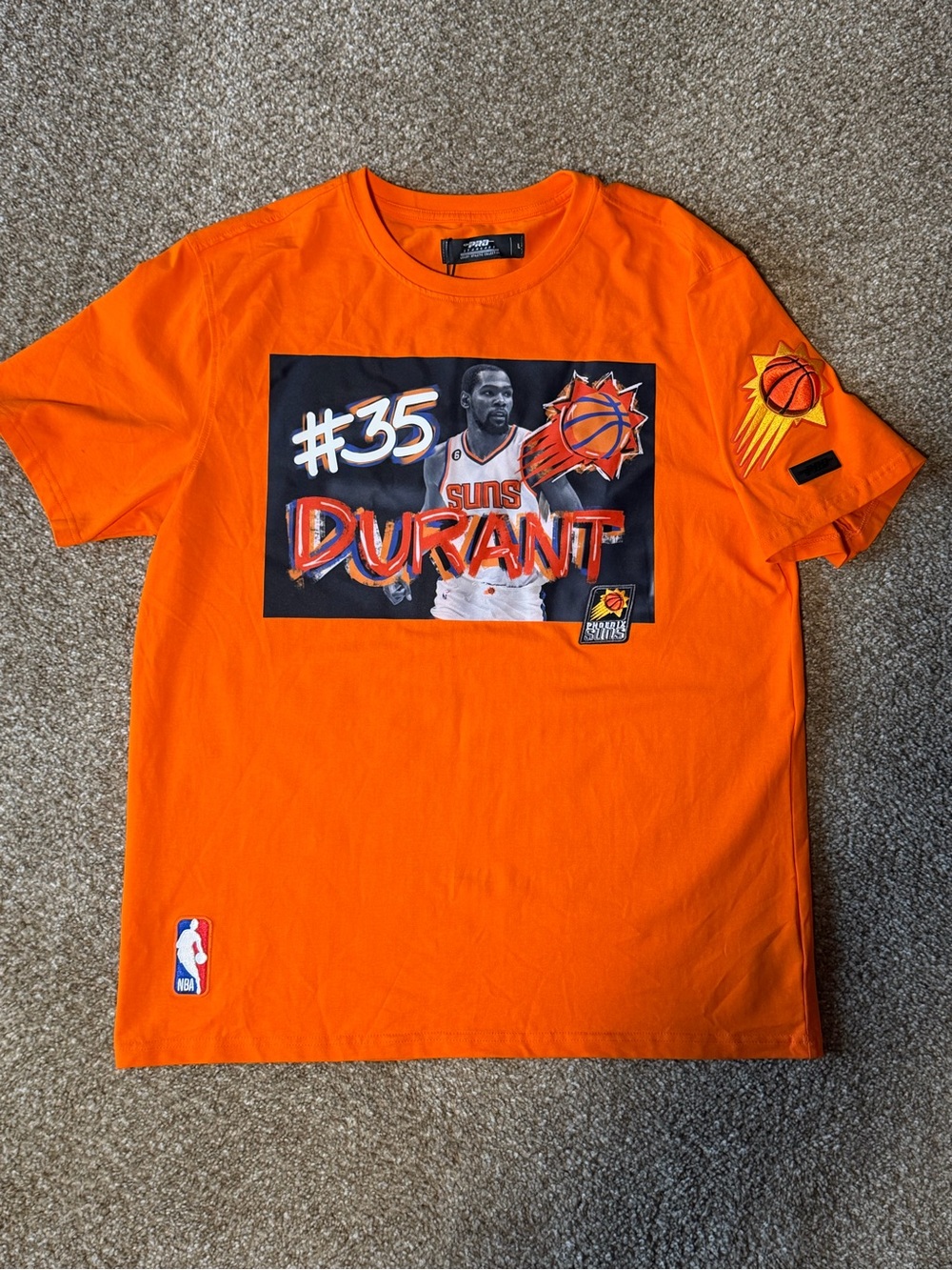 NWT Rare Pro Standard Durant Phoenix Suns T-shirt Large Stitched